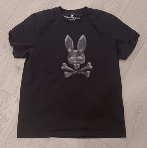 NEW PSYCHO BUNNY Black Mens Norridge T-shirt Size 5 or Medium